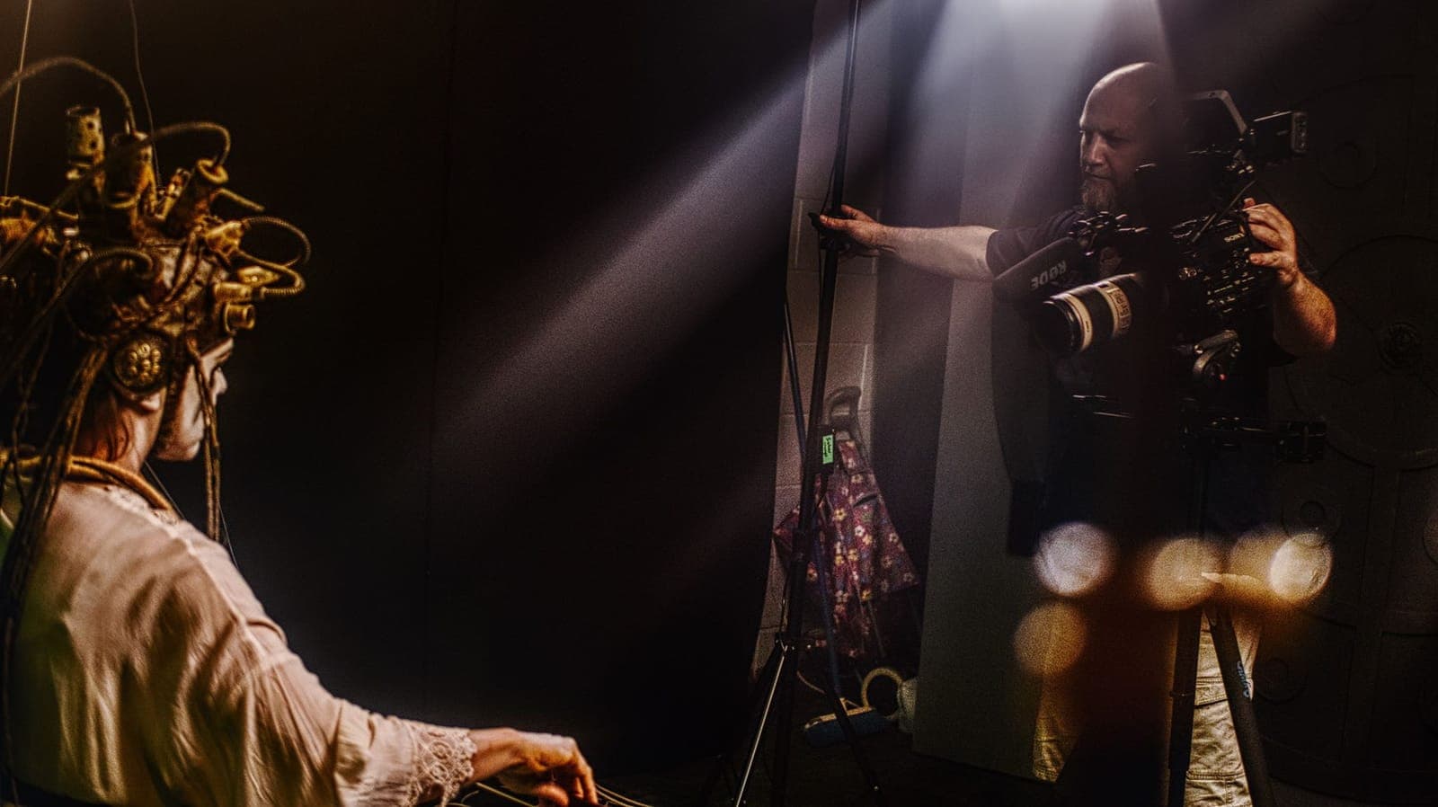 Cinematic creative shoot with dramatic lighting, JLM Studios